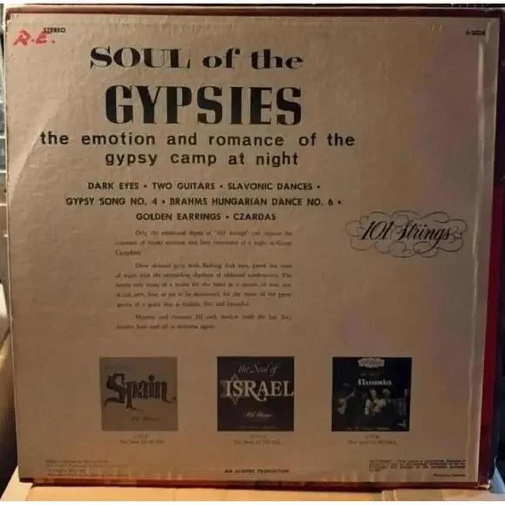 101 Strings - The Soul of the Gypsies 33rpm VG+ AB96 - Picture 2 of 2